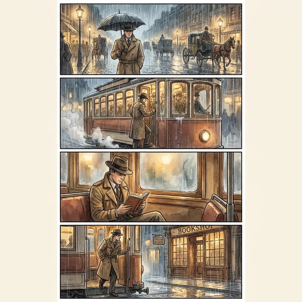 Four-panel comic demonstrating structured output a generic image API does not return